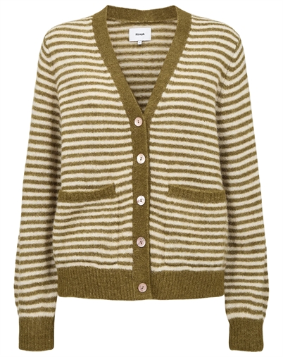 Nümph - Riette Mini Stripe Cardigan - Fir Green